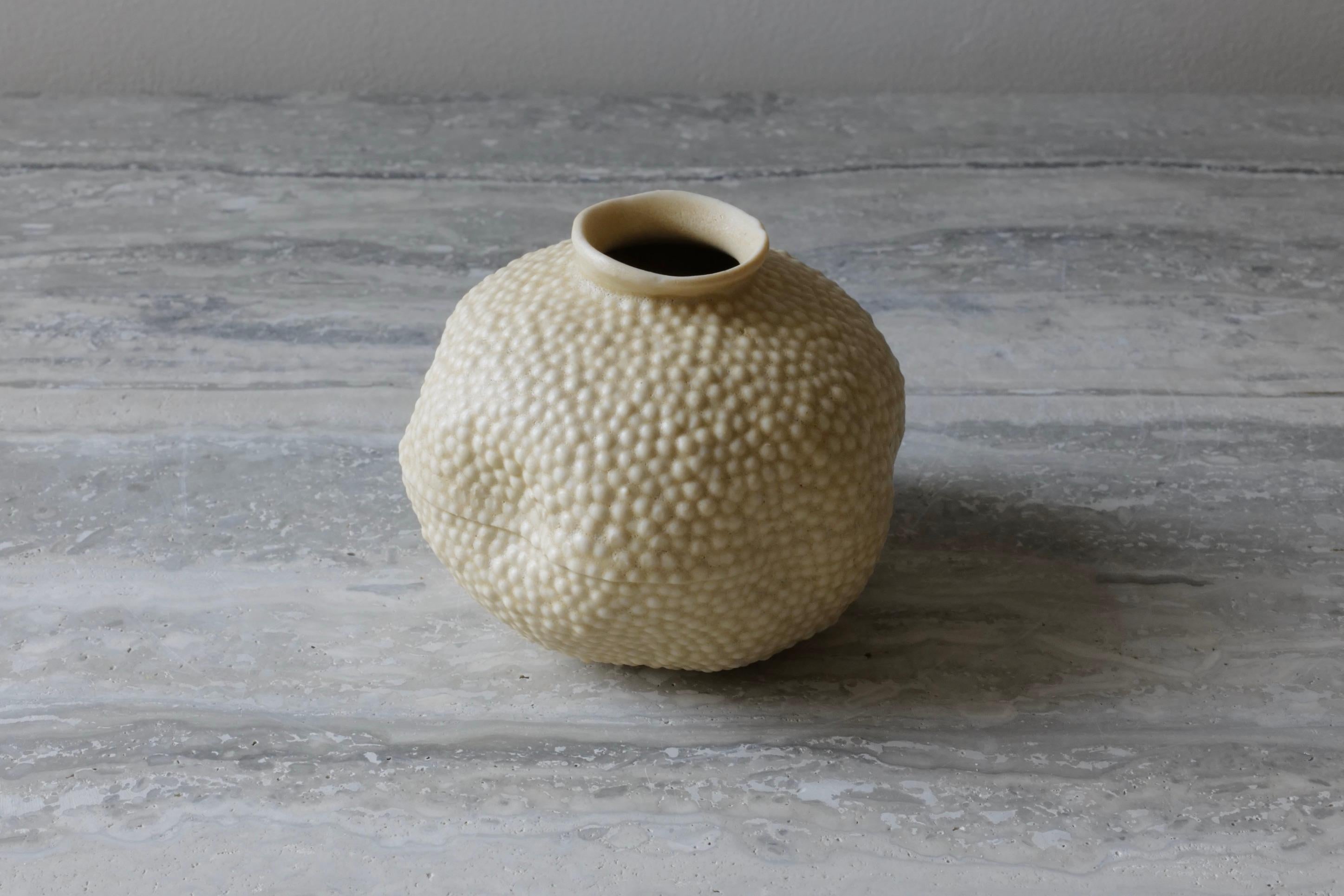 Minimalist Caviar Porcelain Bud Vase by Lana Kova