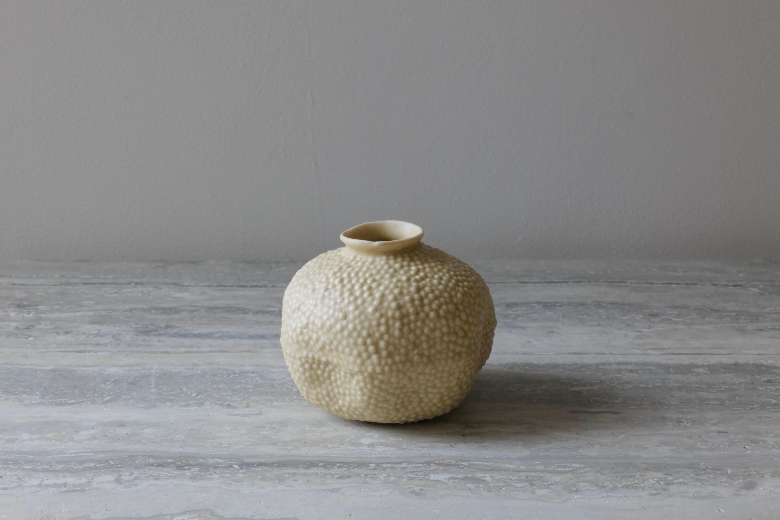 Contemporary Caviar Porcelain Bud Vase by Lana Kova