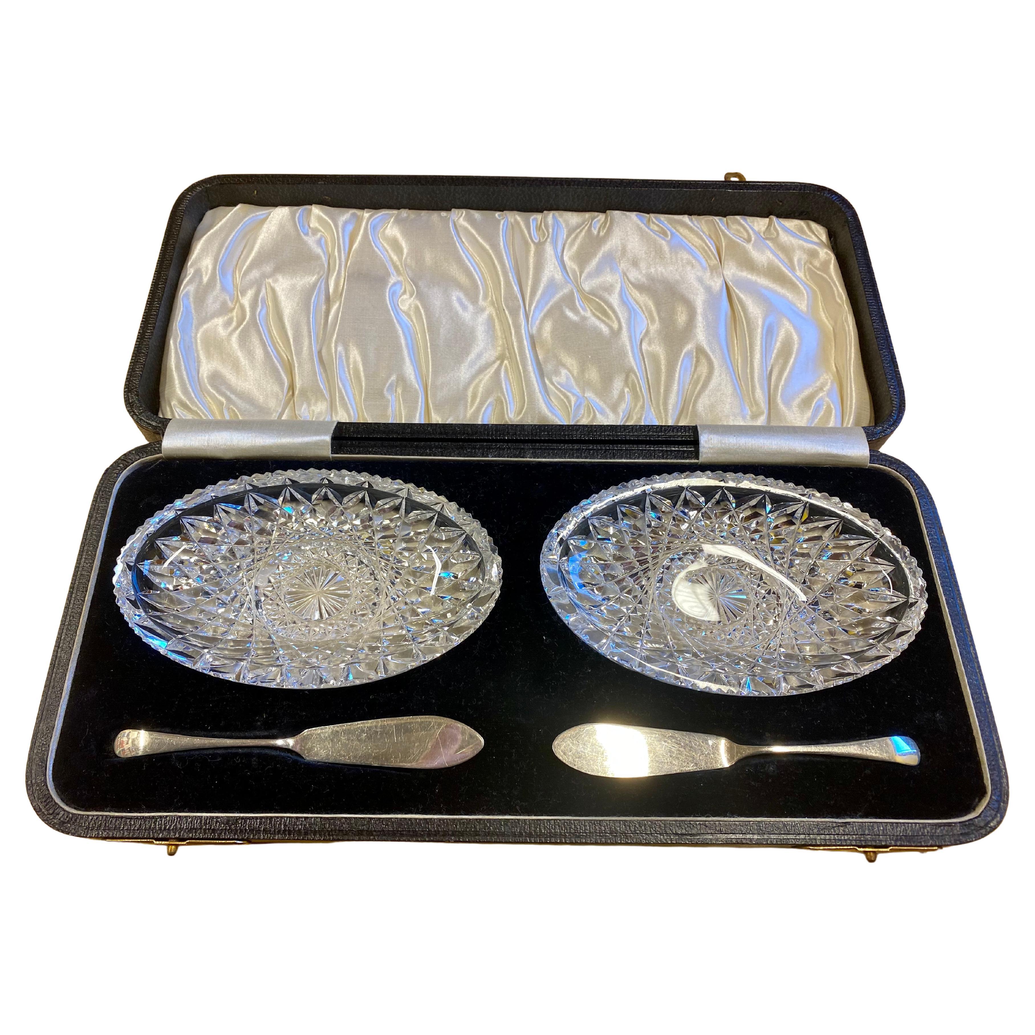 Caviar, Red Roe or Butter serving set For Sale