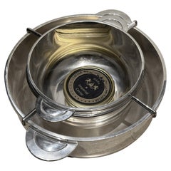 Service caviar conçu par Luc Lanel, Normandie, plaqué argent