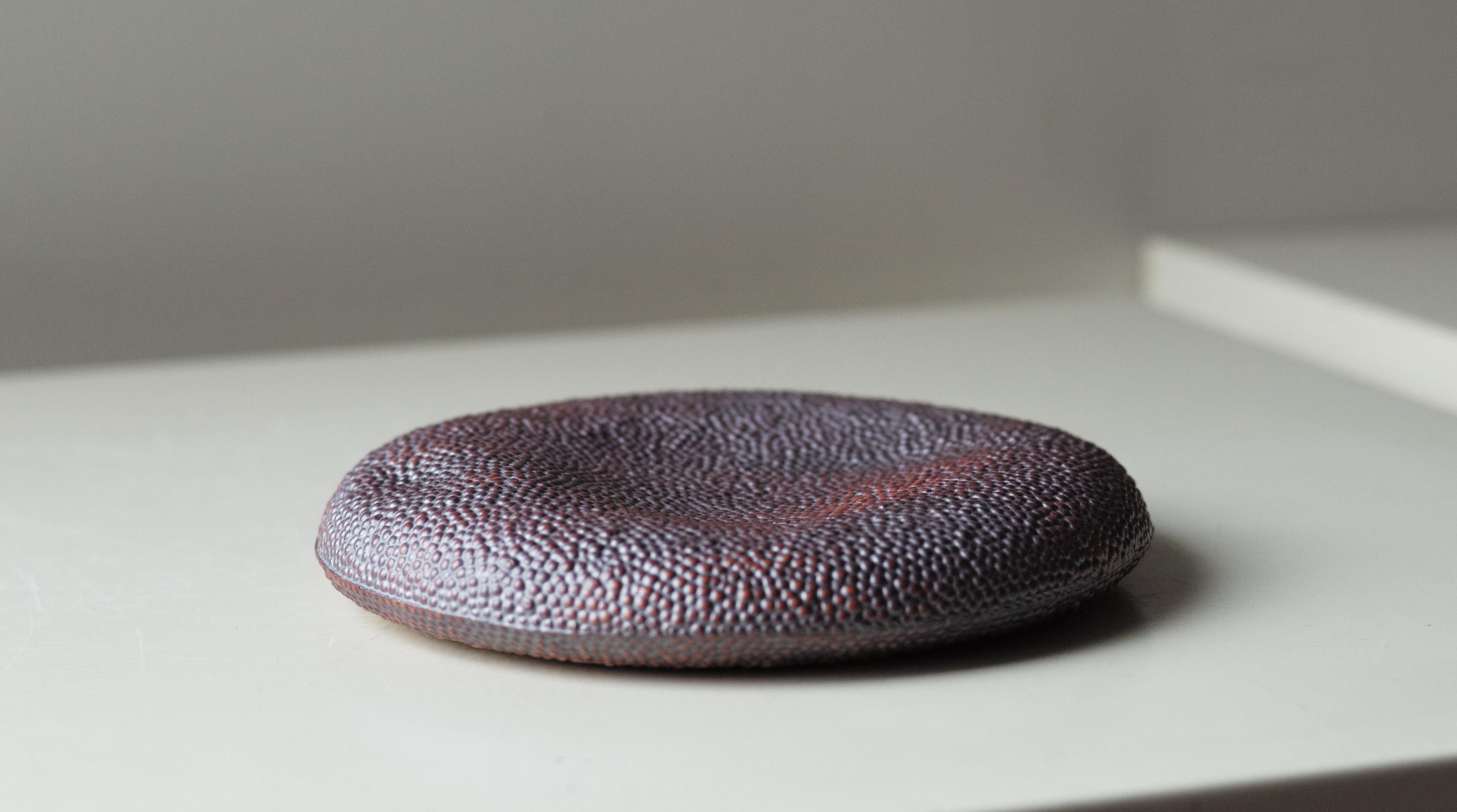 American Caviar Texture Porcelain Puff, Contemporary Object / Sculpture by Lana Kova