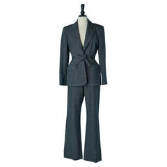 "Caviar" wool trouser pant suit CHANTAL THOMASS Suite