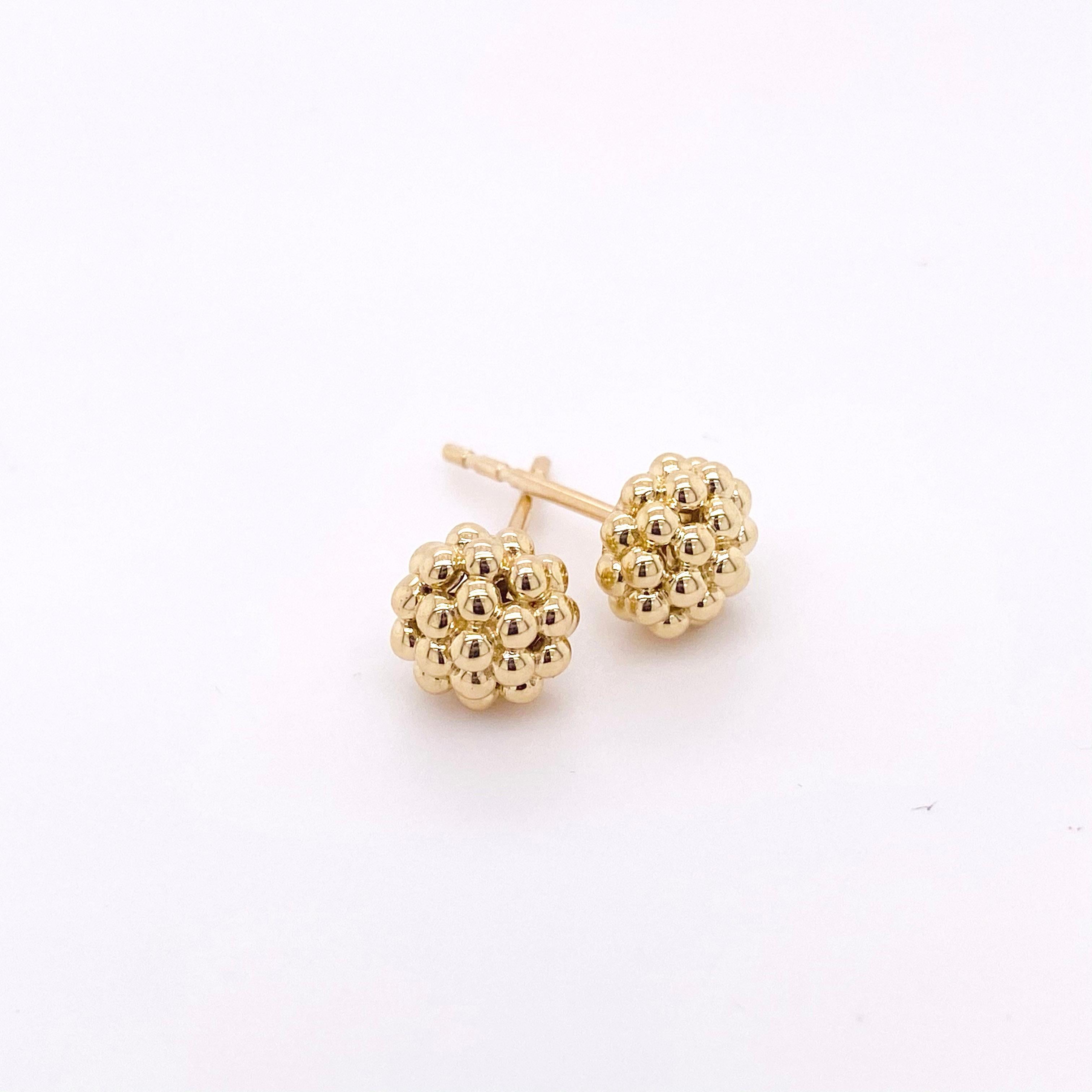 beaded cluster earrings