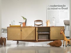 Caviuna and Cane Credenza, Carlo Hauner & Martin Eisler, Modern Brazilian, 1950