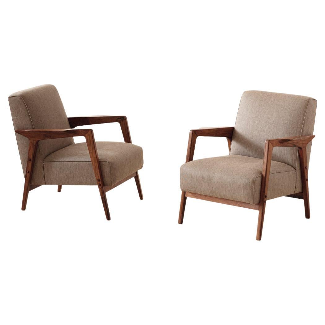 Pair of Armchairs from Hotel Nacional in Brasilia, c. 1960, Midcentury Brazilian For Sale