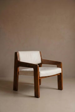 Caviúna Wood Armchairs by Jorge Zalszupin, Solid Wood and Leather Upholstery