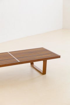 Bois de caviuna  Banc à lattes de Carlo Hauner et Martin Eisler, 1955, milieu du siècle dernier