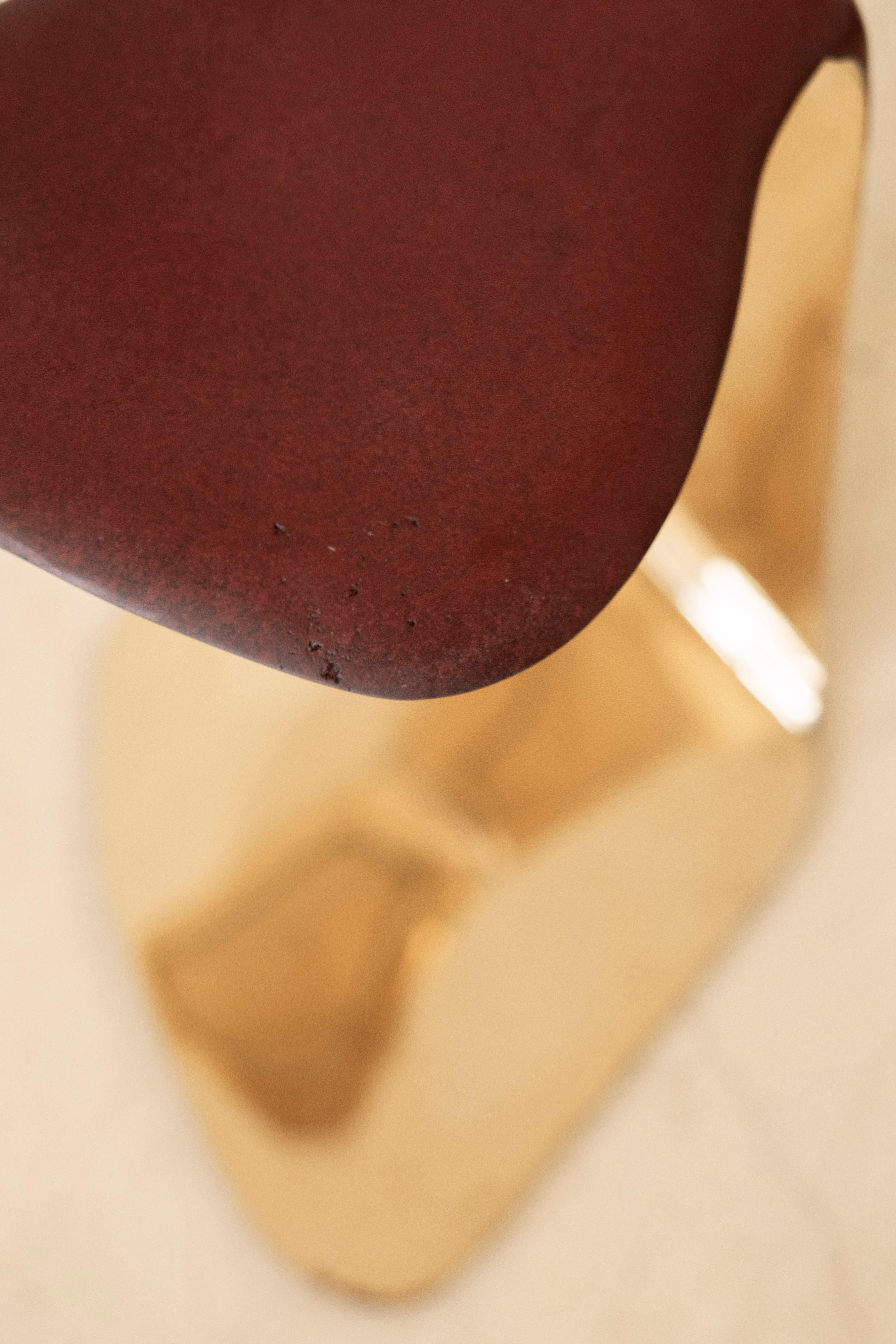 Mesa auxiliar Cavo con pátina roja de Lucas Recchia, 2025 en Nuevo estado para la venta en New York, NY