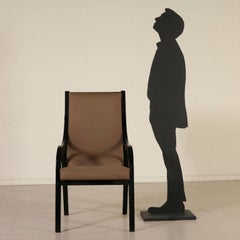 Cavour Sessel entworfen für Sim Lackiertes Holz Vintage, Italien, 1980er Jahre