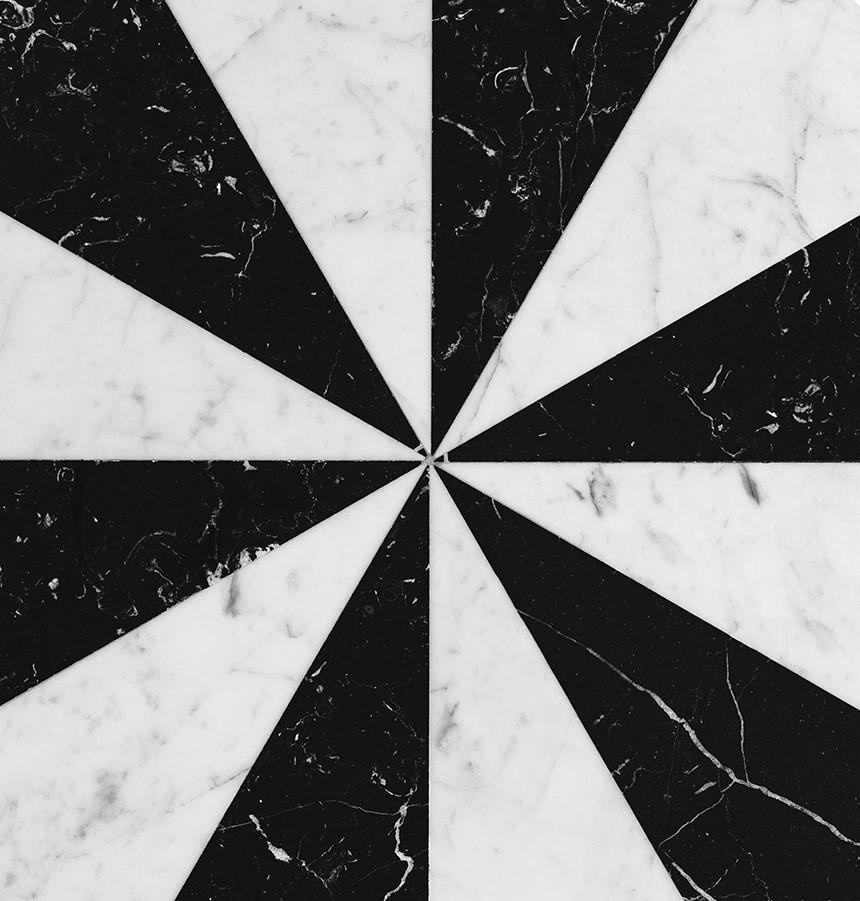 Italian Caxus Marble Stool by Federico Sigali