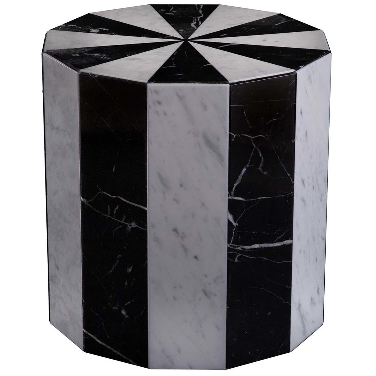 Caxus Marble Stool by Federico Sigali