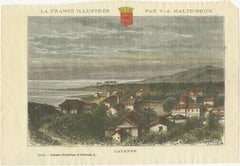 Cayenne, French Guiana: Hand-Colored Engraving from La France Illustree, 1883
