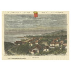 Cayenne, French Guiana: Hand-Colored Engraving from La France Illustree, 1883