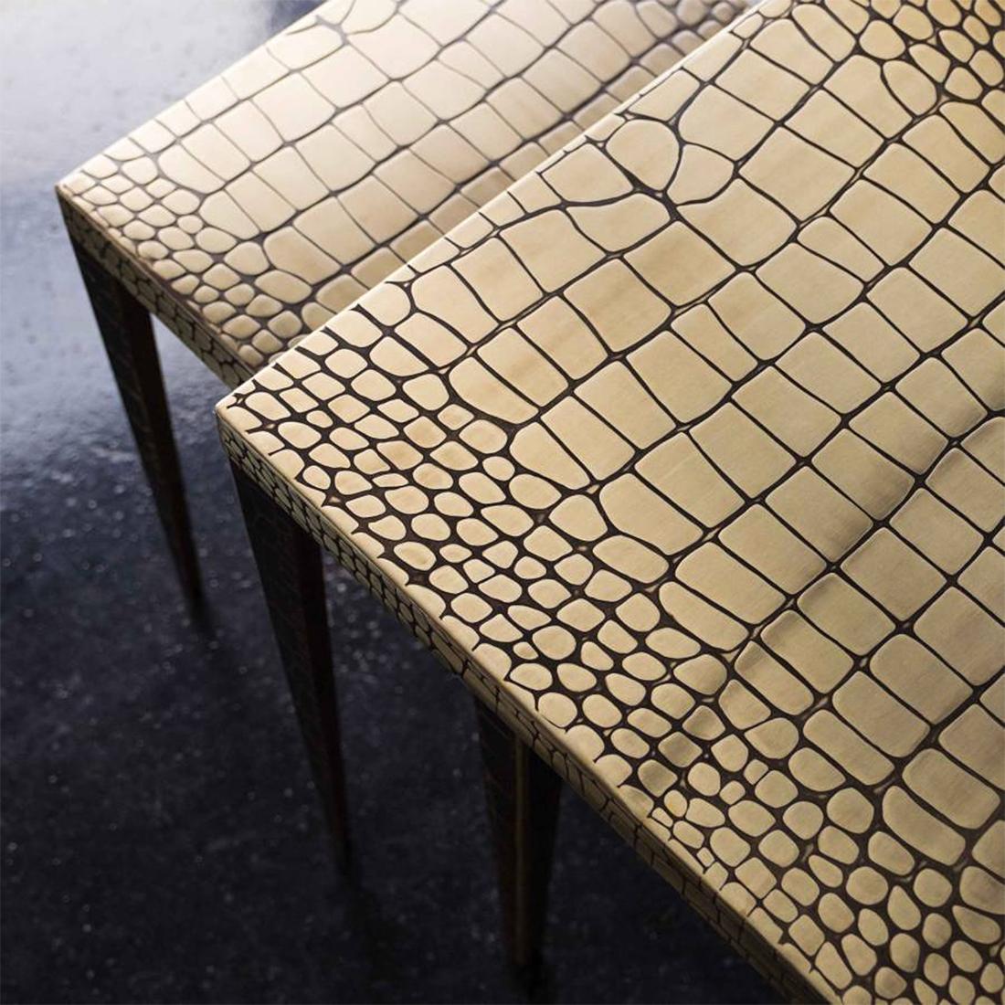 Cayman Brass Set of 2 Side Table 2