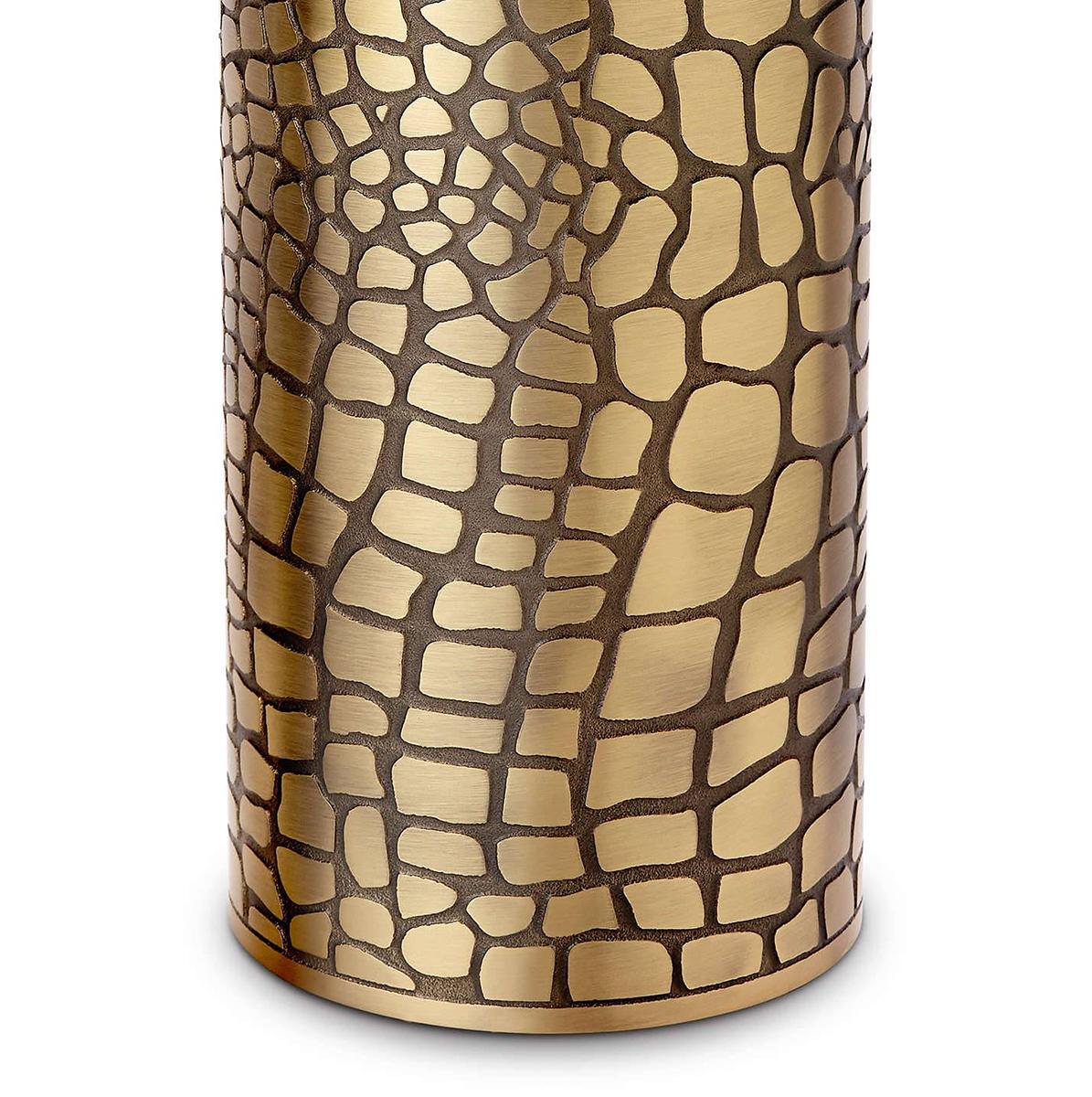 Hand-Crafted Cayman Brass Vase