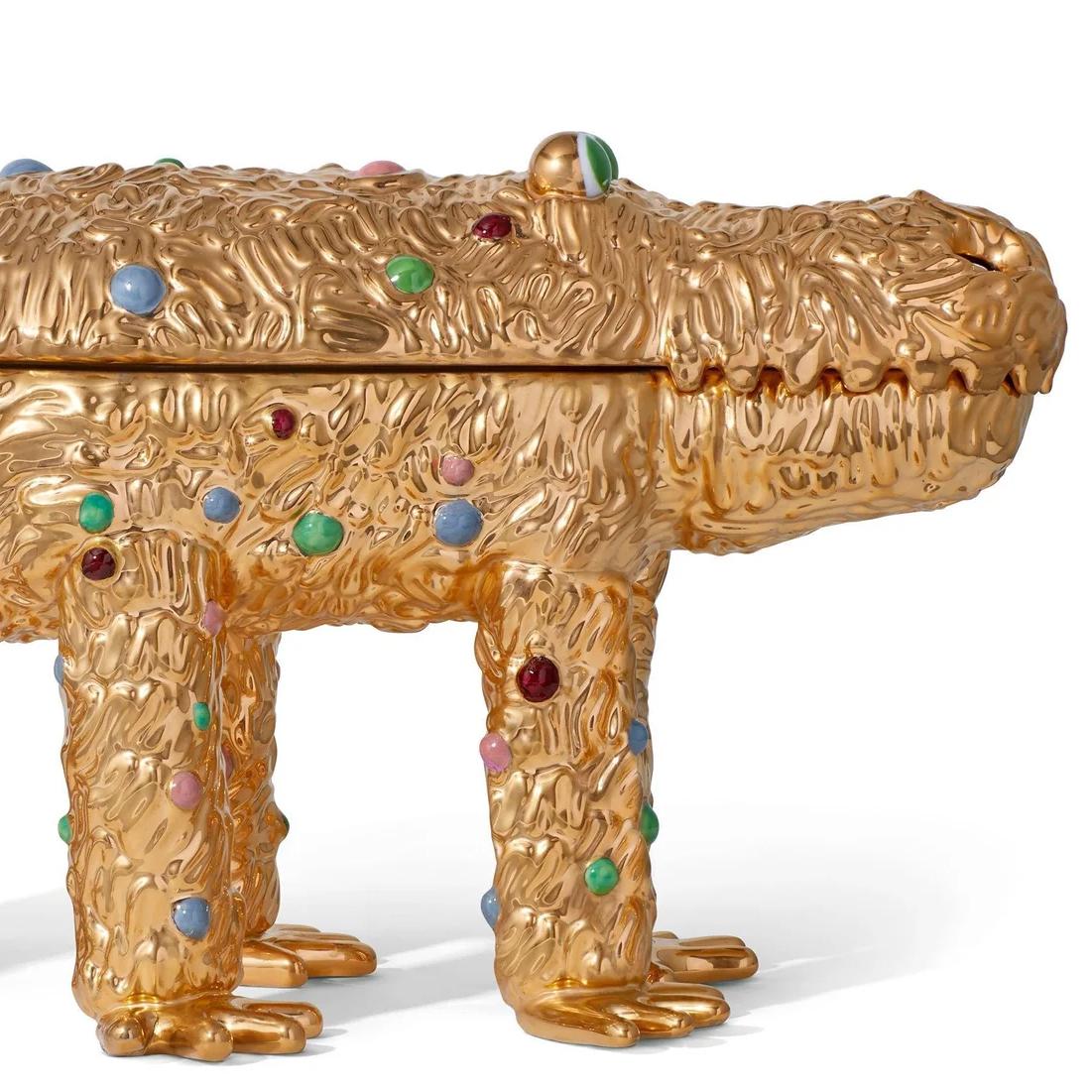 Contemporary Cayman Gold 6 Feet Box For Sale