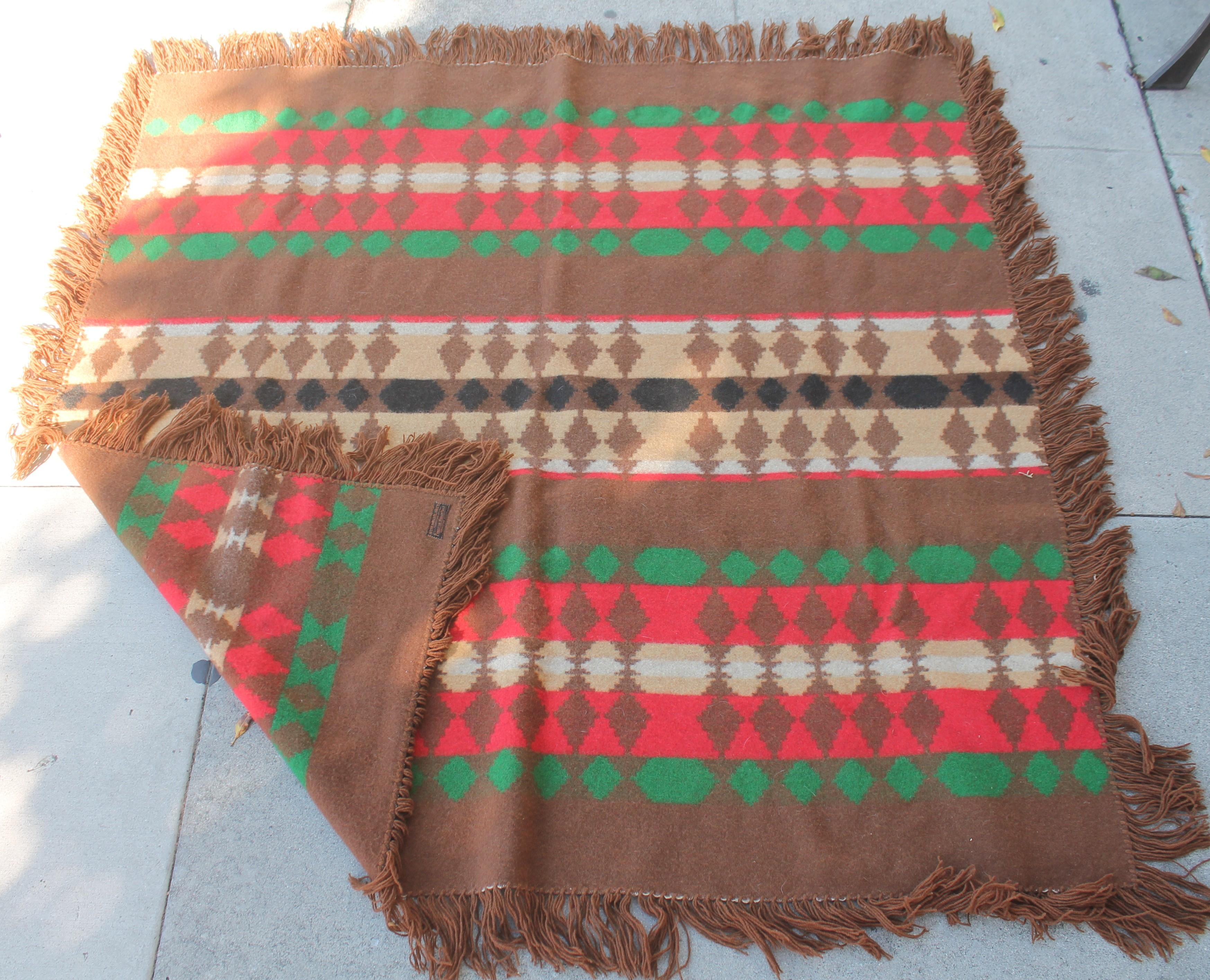 Machine-Made Cayuse Pendleton Camp Blanket, 1919