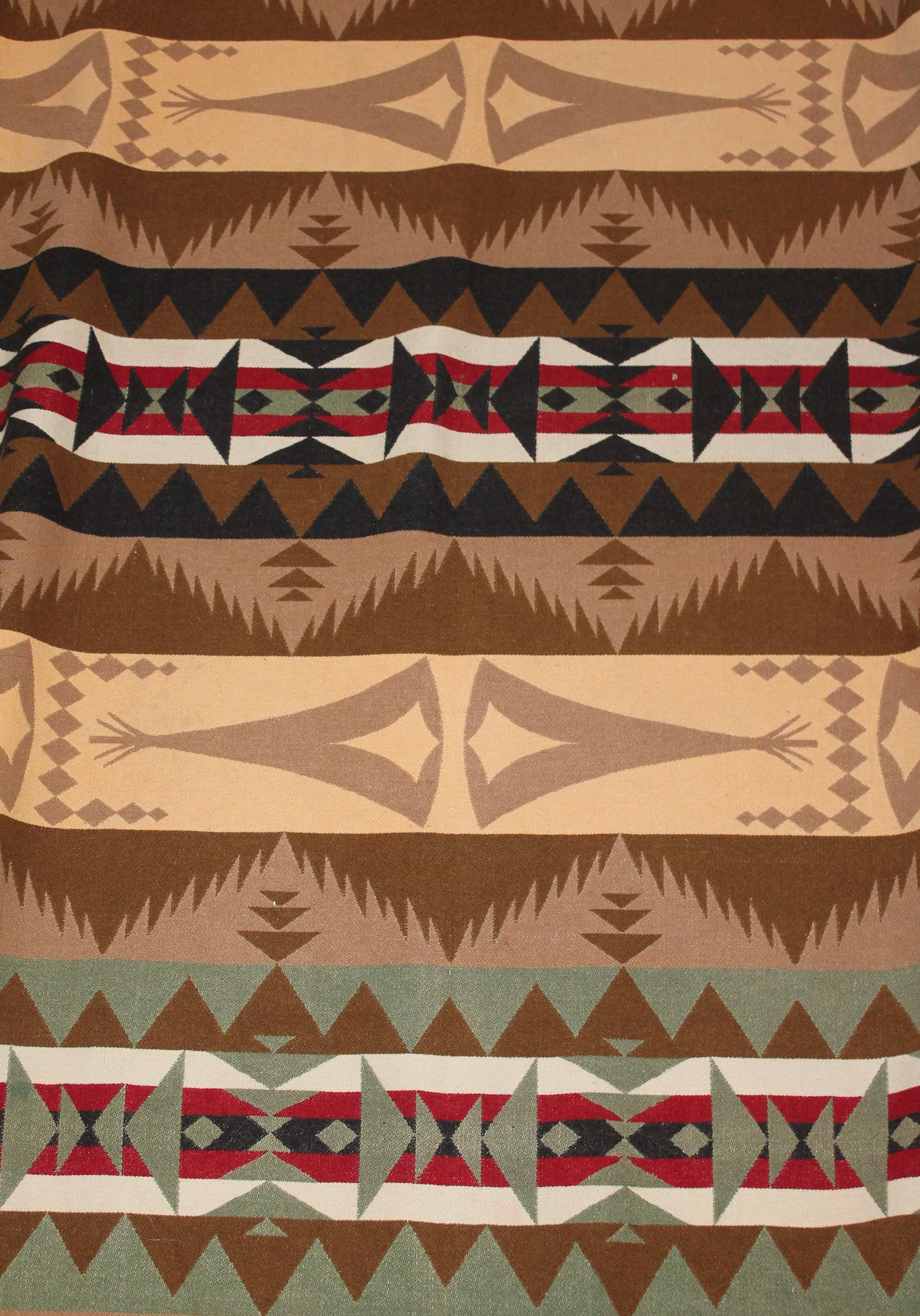 American Cayuse Tee Pee Pendleton Indian Blanket