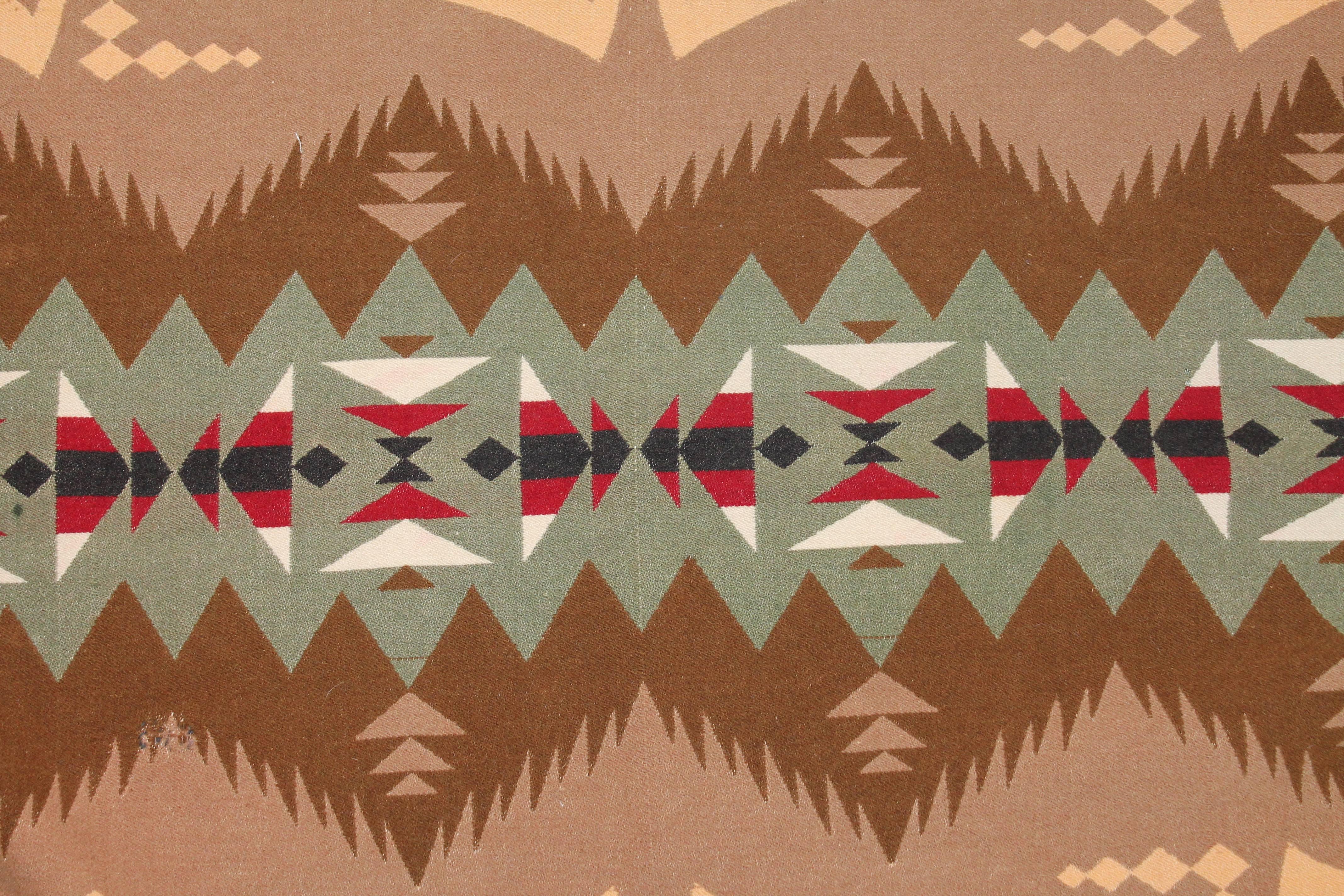 Early 20th Century Cayuse Tee Pee Pendleton Indian Blanket