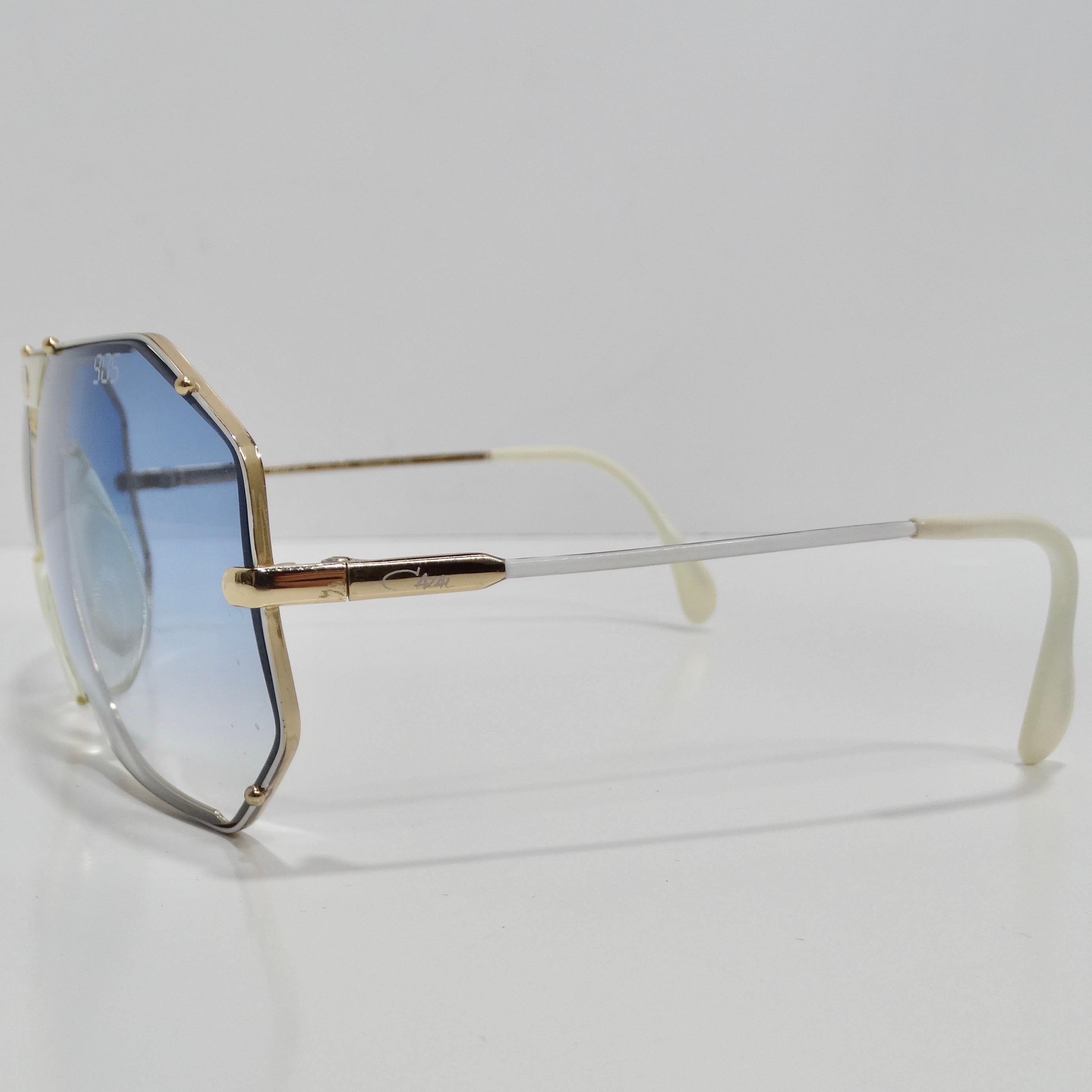Cazal 951 Blaue Gradient-Sonnenbrille 1980er Jahre im Angebot 2