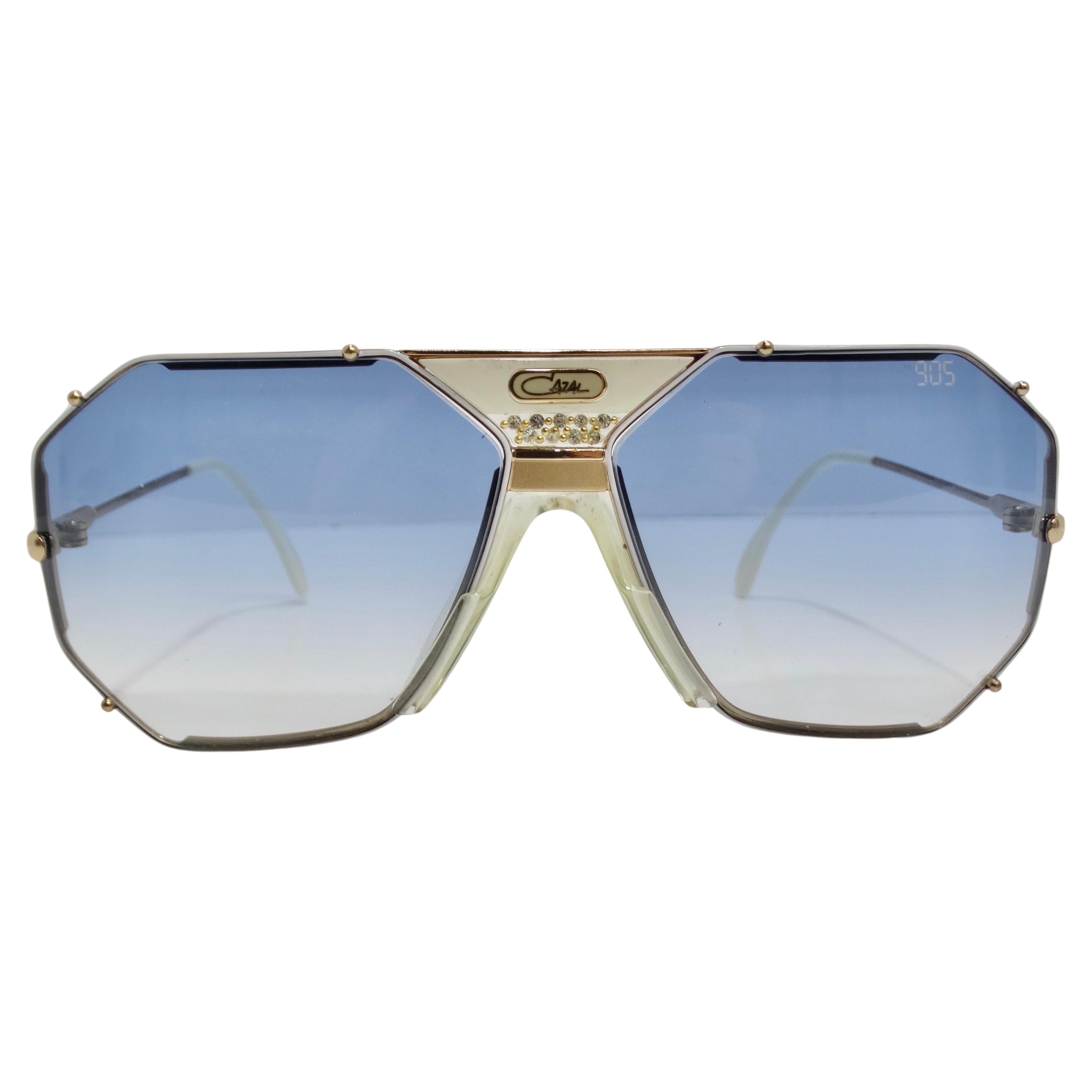 Cazal 951 Blue Gradient 1980s Sunglasses For Sale