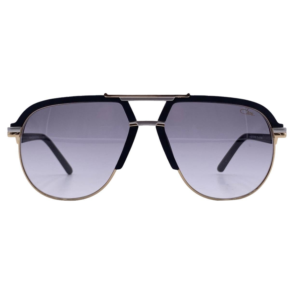 Cazal Black Aviator Sunglasses Mod.9085 Col. 002 61/17 140 mm For Sale