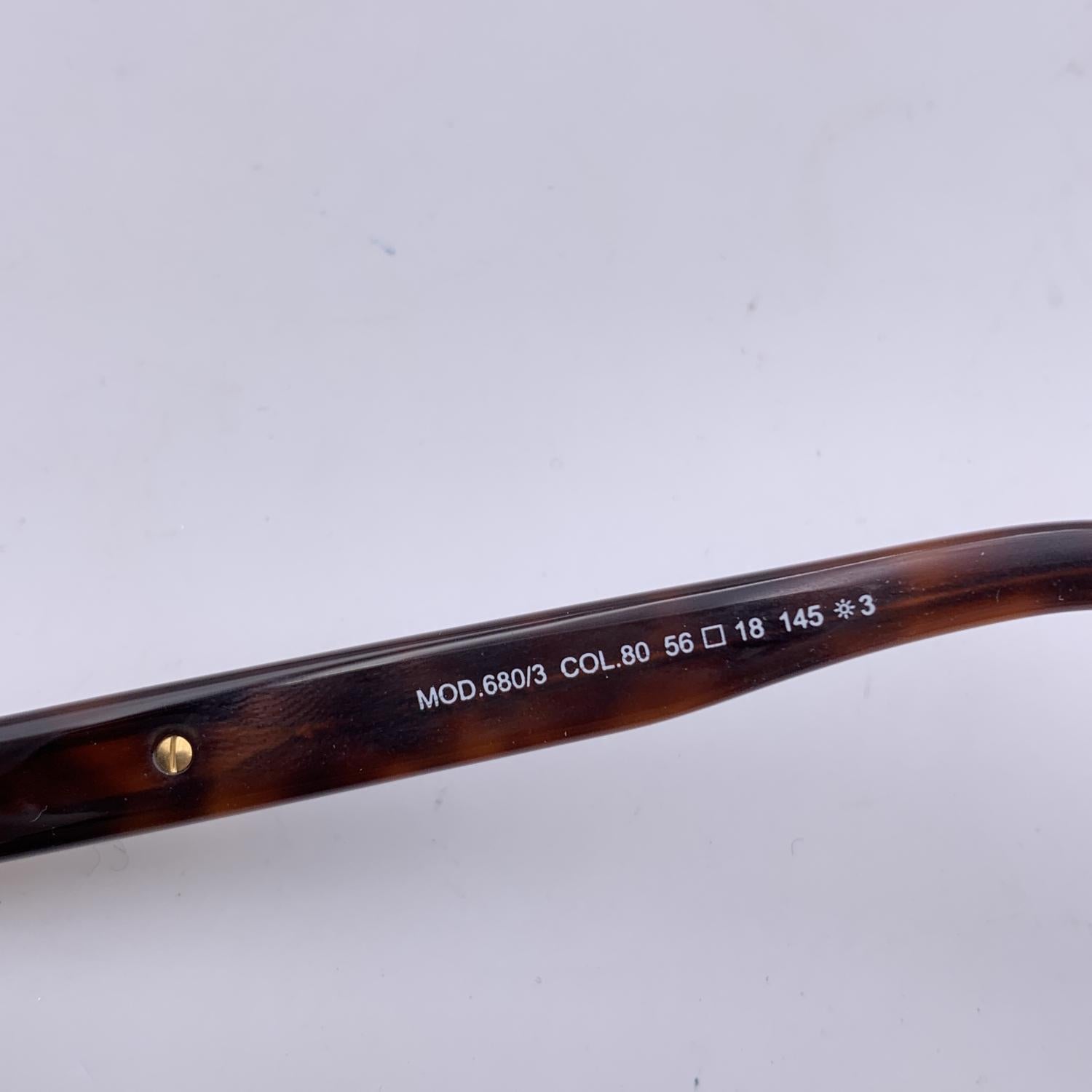 Cazal Brown Acetate Sunglasses Mod. 680/3 Col. 80 56/18 145 mm In Excellent Condition In Rome, Rome