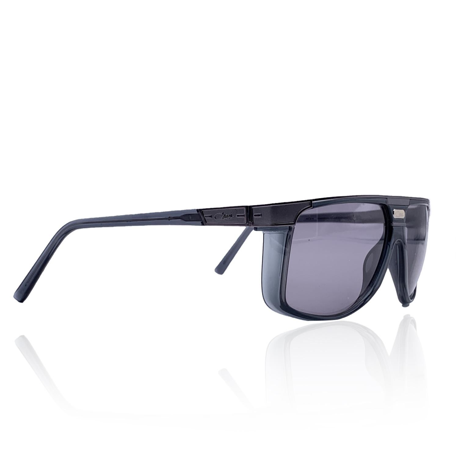 Cazal Grey Gunmetal Acetate Sunglasses Mod. 673 003 61/12 150 mm In Excellent Condition For Sale In Rome, Rome