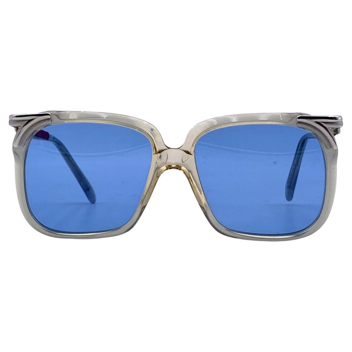 Blaue Cazal Vintage-Sonnenbrille Mod. 112 Col. 01 52/16 130 mm