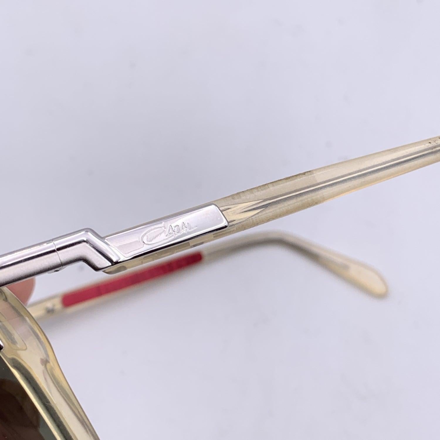 Cazal Vintage Clear Beige Sunglasses Mod. 113 Col. 82 54/16 135mm For Sale 1