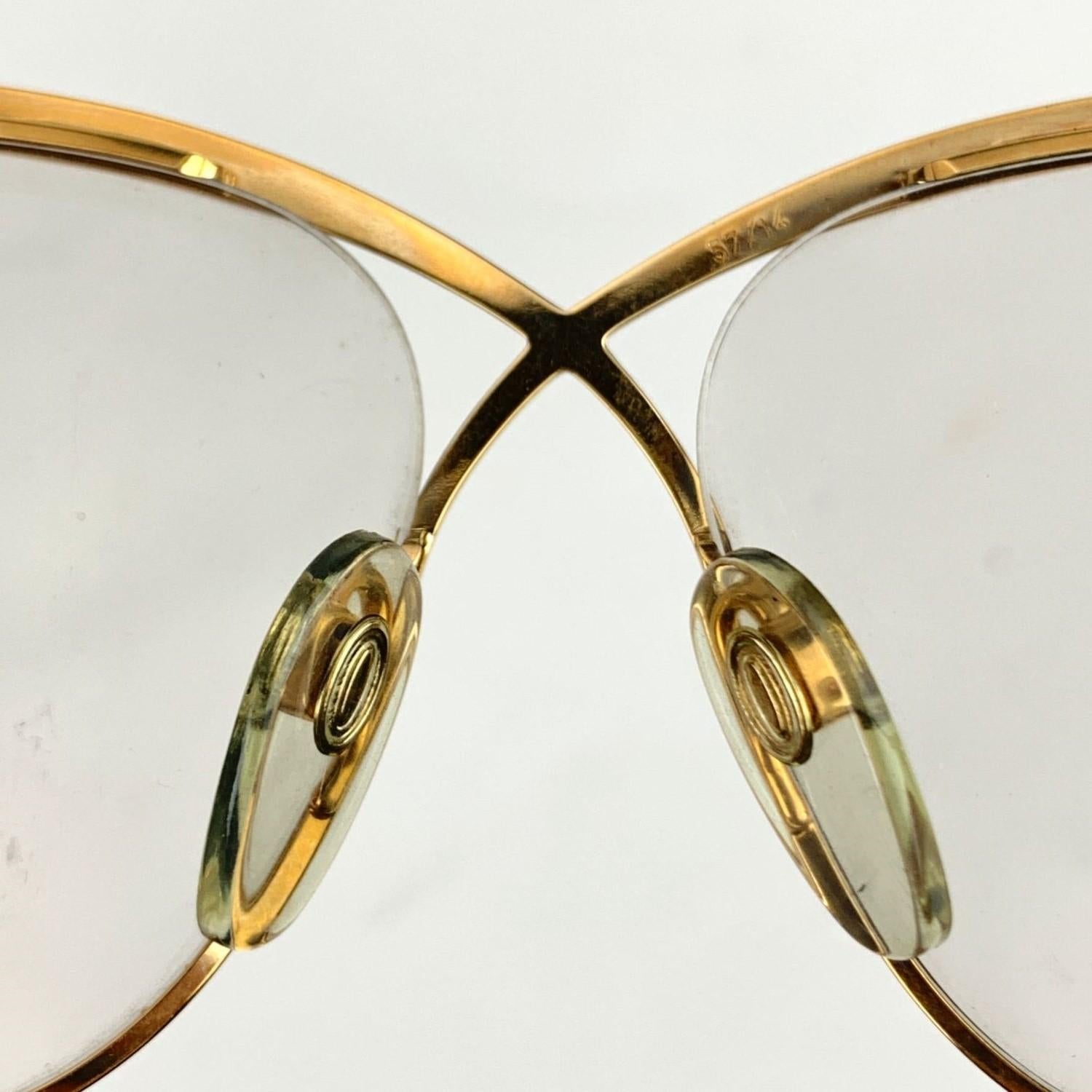 Cazal Vintage Eyeglasses 224 Ivory 57/14 130 mm West Germany 2