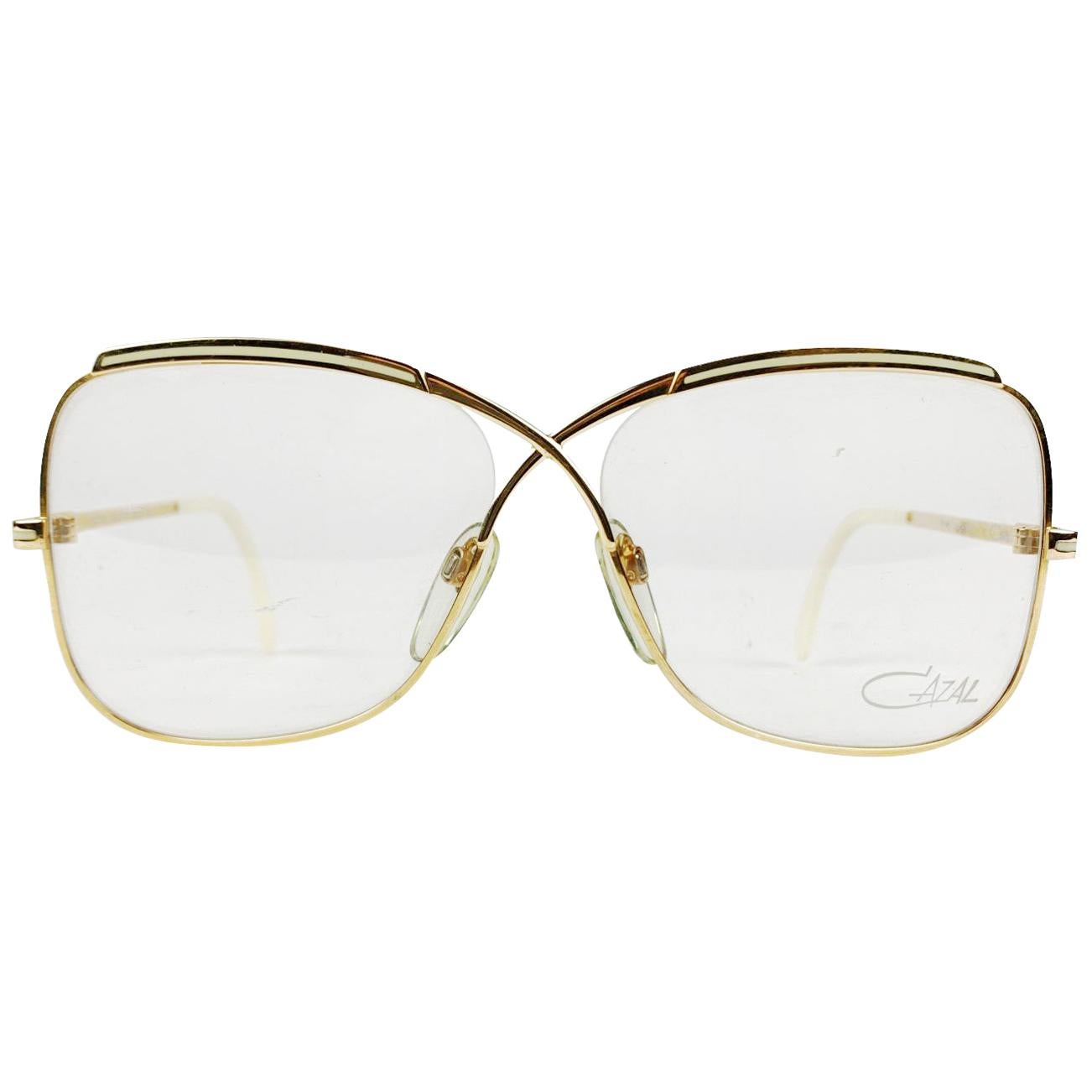 Cazal Vintage Eyeglasses 224 Ivory 57/14 130 mm West Germany