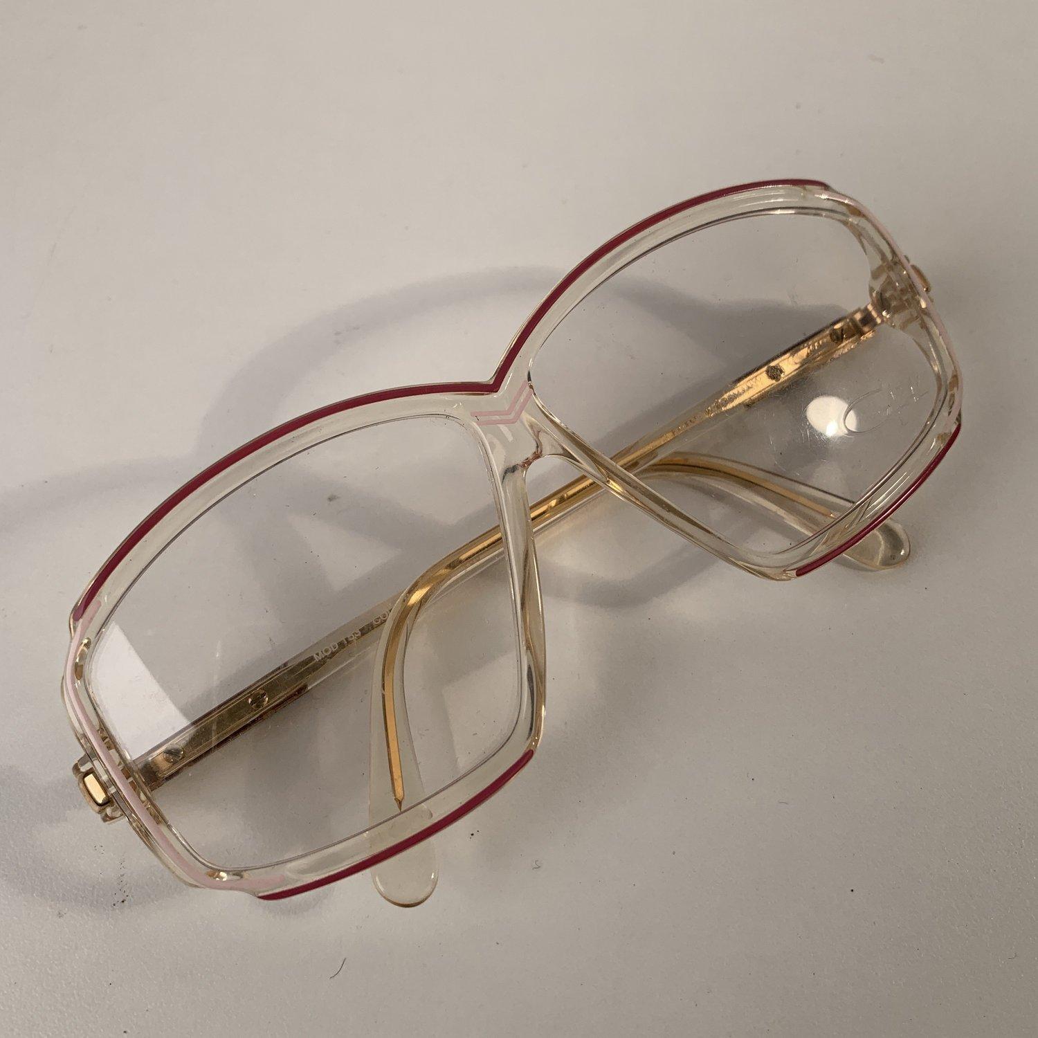 Gray Cazal Vintage Unisex Eyeglasses Mod 153 Col 168 59mm West Germany For Sale