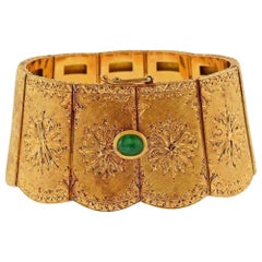Cazzaniga Gold Emerald Bracelet