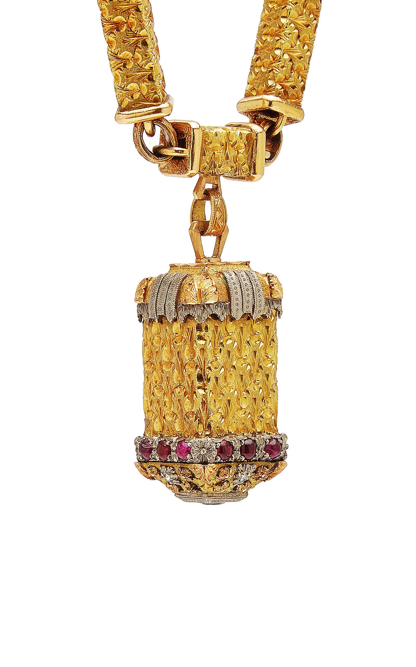 cazzaniga gold pendant