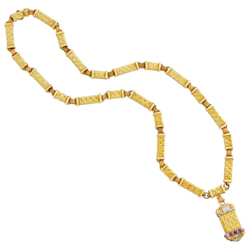 Cazzaniga Long Sautoir Necklace