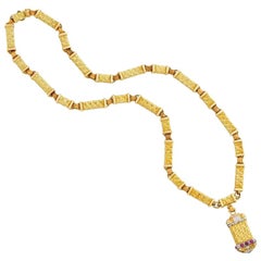 Cazzaniga Long Sautoir Necklace