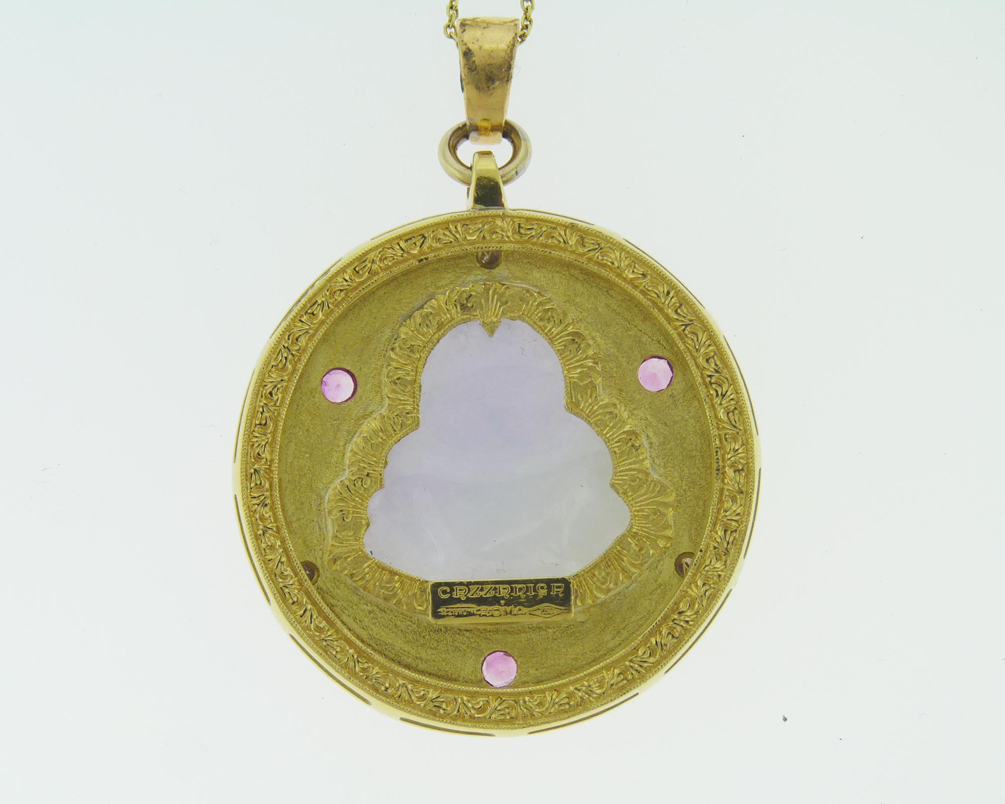cazzaniga gold pendant