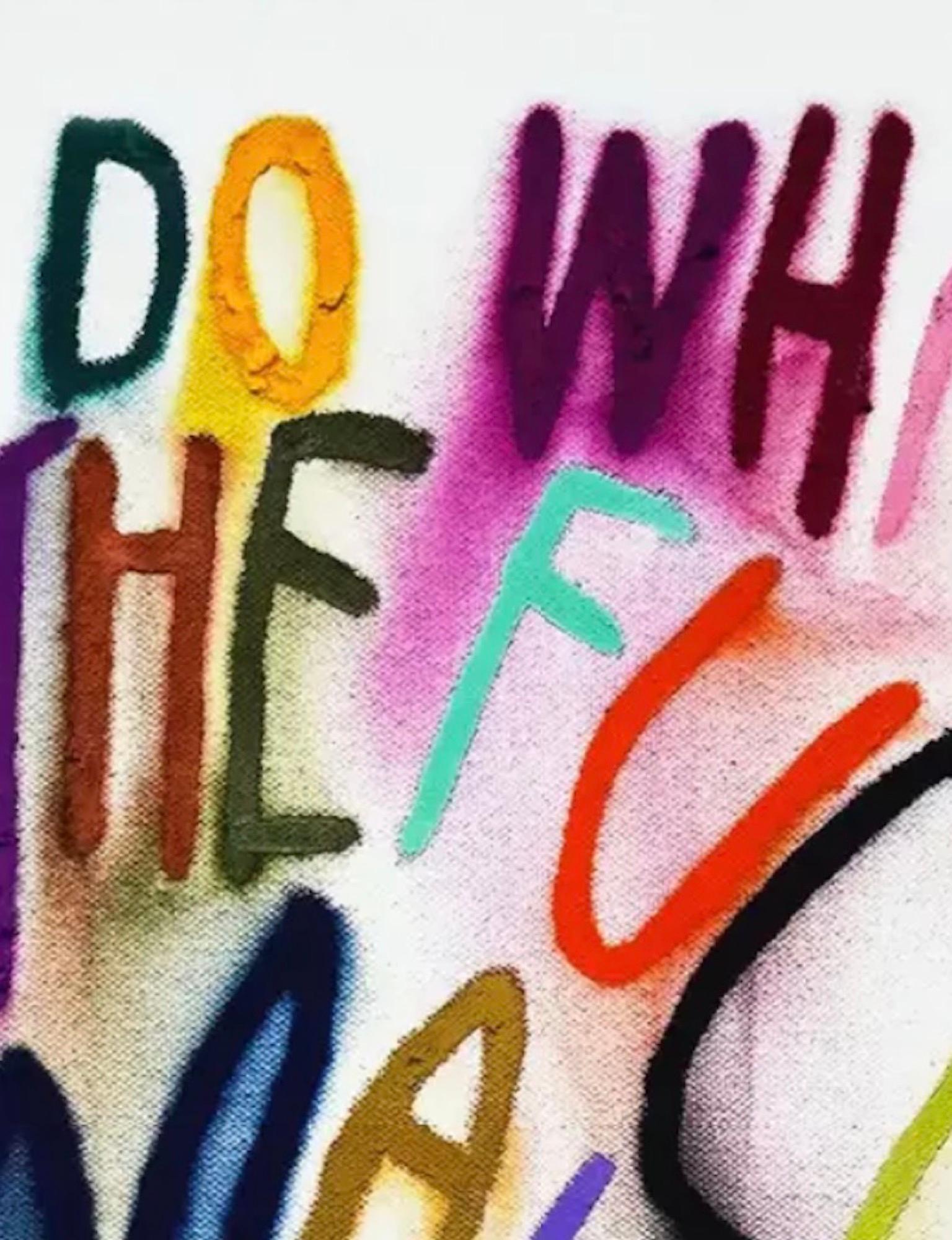 Do Whatever The Fuck macht Sie glücklich (Beige), Interior Print, von CB Hoyo