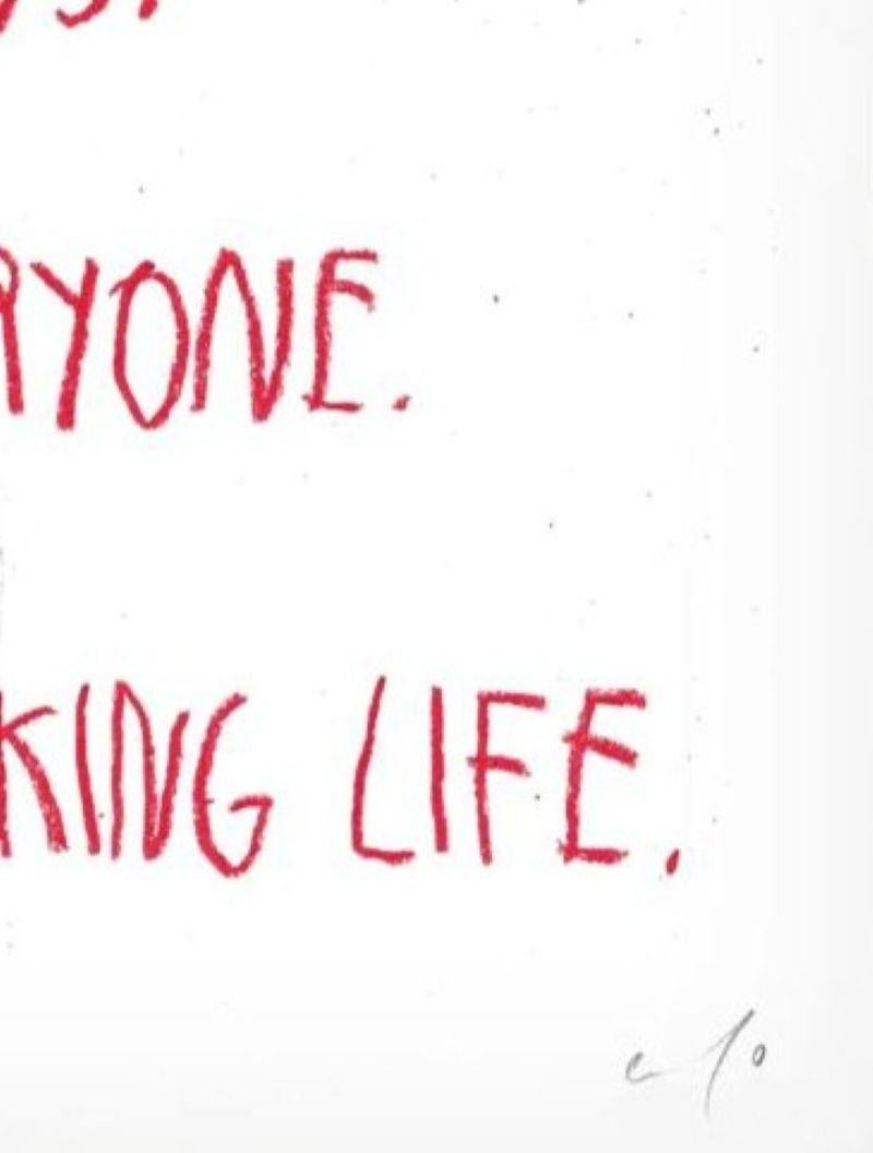 Honestly Who Cares - Limited Edition CB Hoyo Print Artwork - Contemporary Art For Sale 1