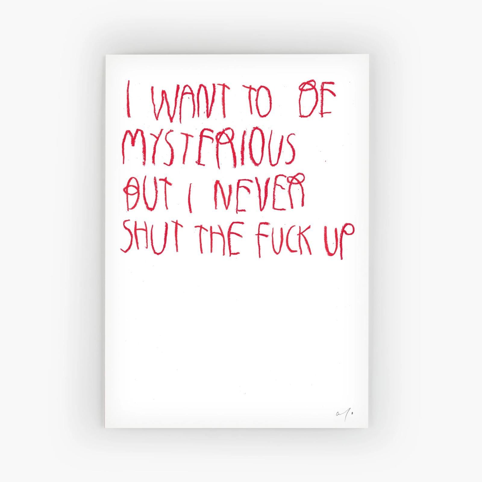 I Want To Be Mysterious - Limited Edition CB Hoyo Print Art - Contemporary Art