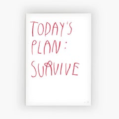 Today's Plan: Survive - Limited Edition CB Hoyo Print Artwork - Contemporary Art
