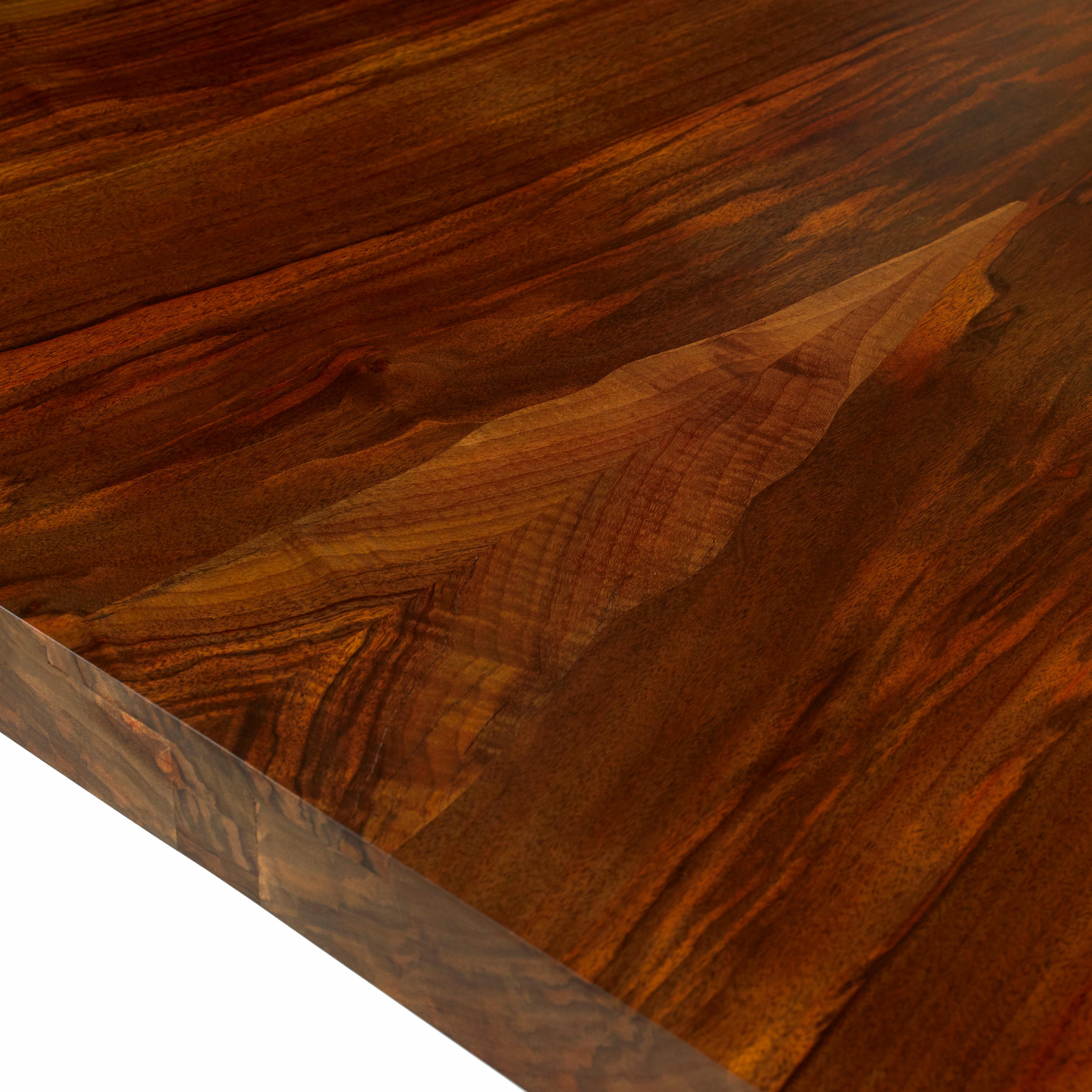 CB Metal and Claro Walnut Rectangle Table by Autonomous Furniture In New Condition For Sale In Victoria, BC