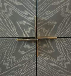 CB2 x Fred Segal Pool Party Collection Jax Entryway Cabinet in Gray Cerused Wood