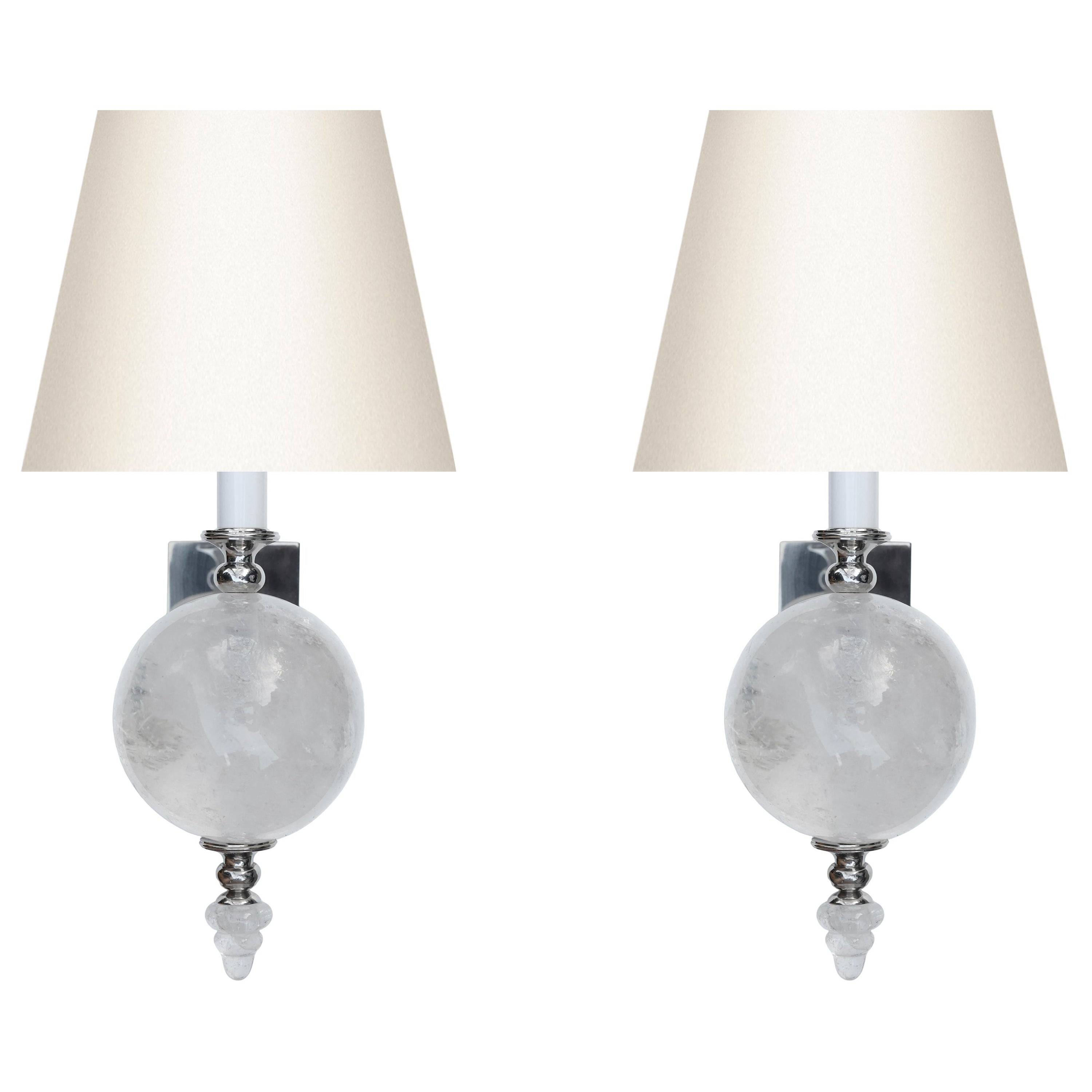 CBR Rock Crystal Sconces by Phoenix