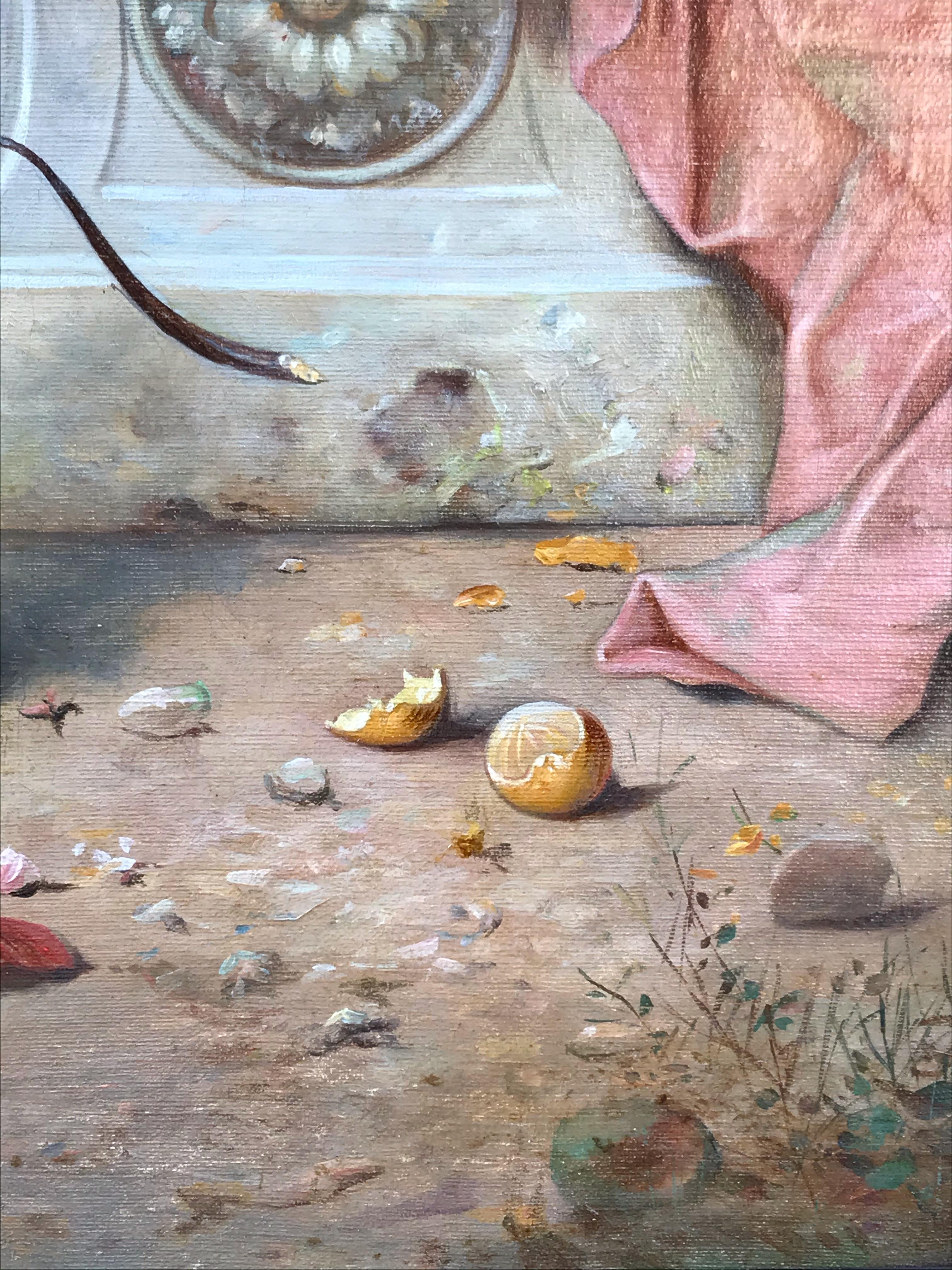 Giovane donna e Cupido nel parco 6