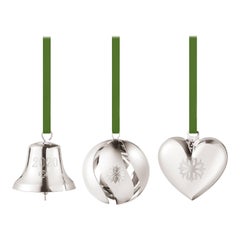 Cc 2020 3 Pcs Gift Set Bell, Ball, Heart Palladium