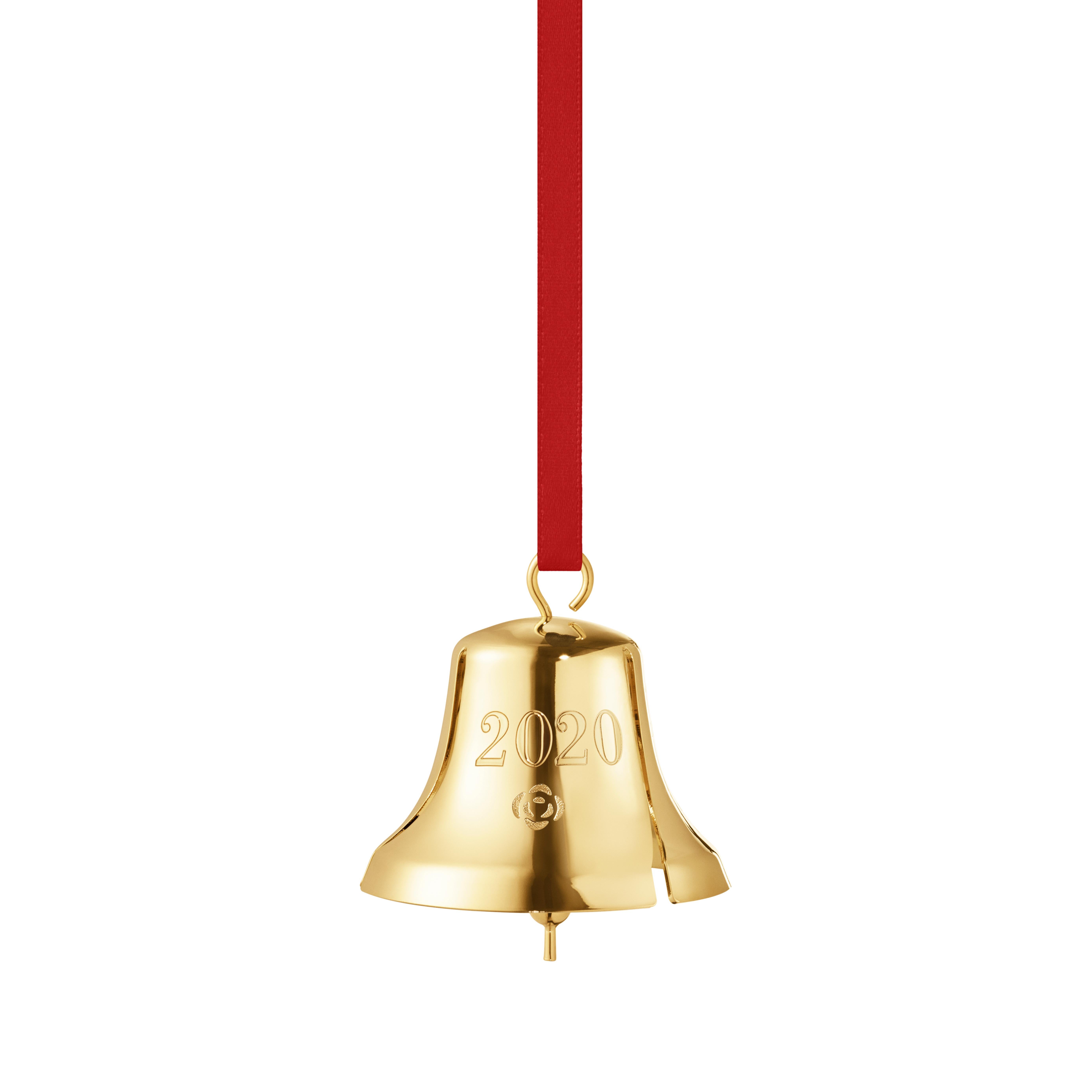 Christmas 2020 Bell,18 kt gold plated brass
 