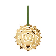 CC 2020 Holiday Ornament Ice Rosette Gold