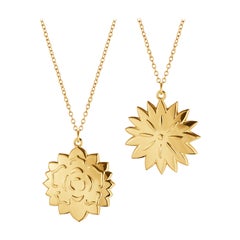 CC 2020 Ornament Ice Dianthus & Rosette Gold